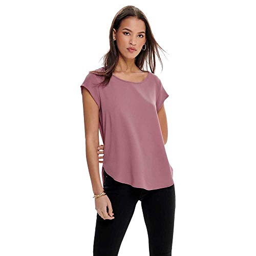 T-shirt ONLY Onlvic S/S Solid Top Noos Ptm – Maglietta Donna In Cotone, Casual, Sostenibile